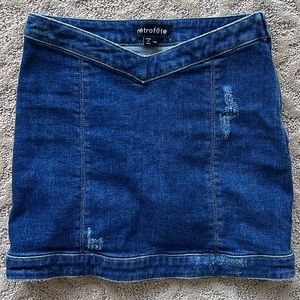 Retrofete jean skirt